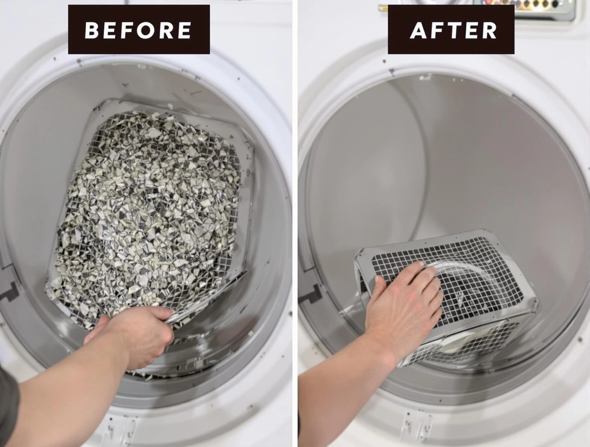 Professional lint trap cleaning by Superior Dryer Vent Cleaning in Superior