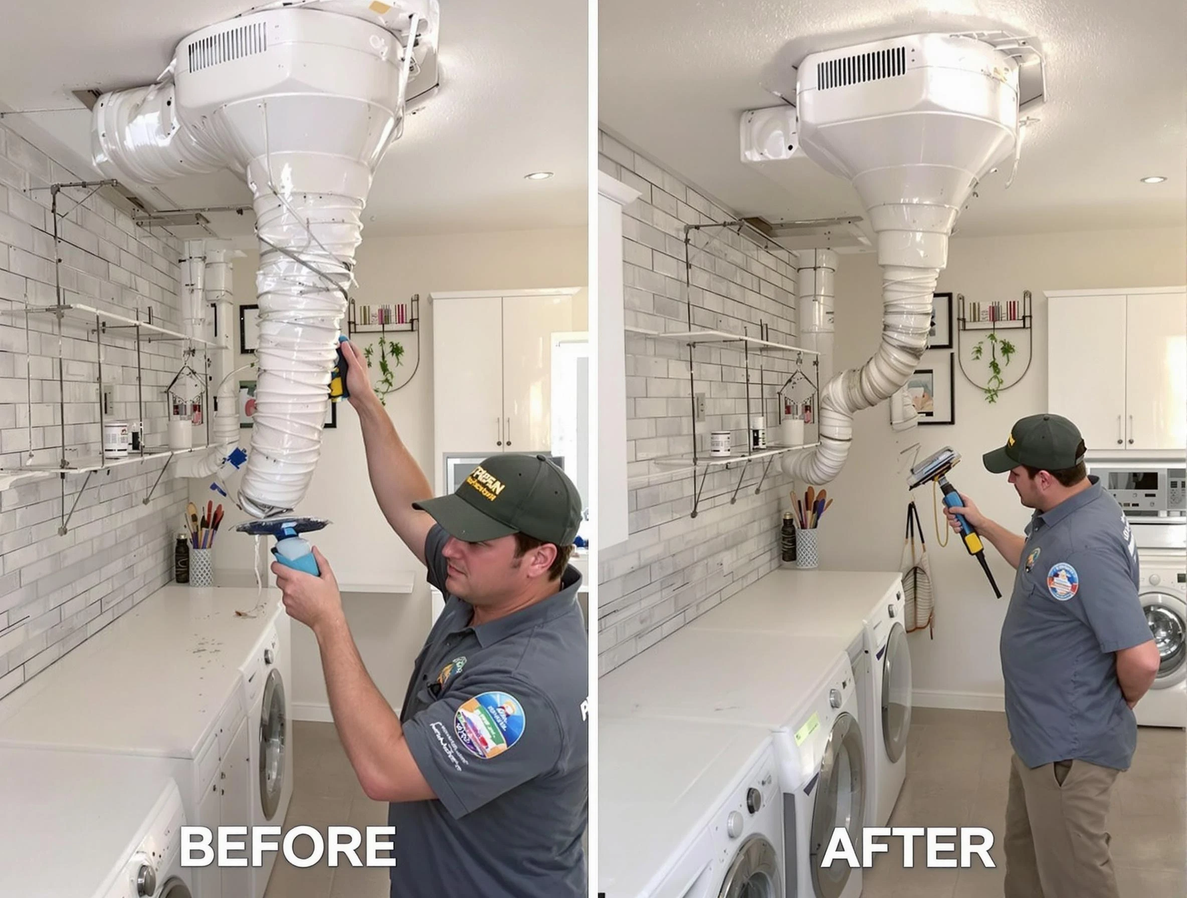 Professional dryer exhaust vent cleaning by Superior Dryer Vent Cleaning in Superior