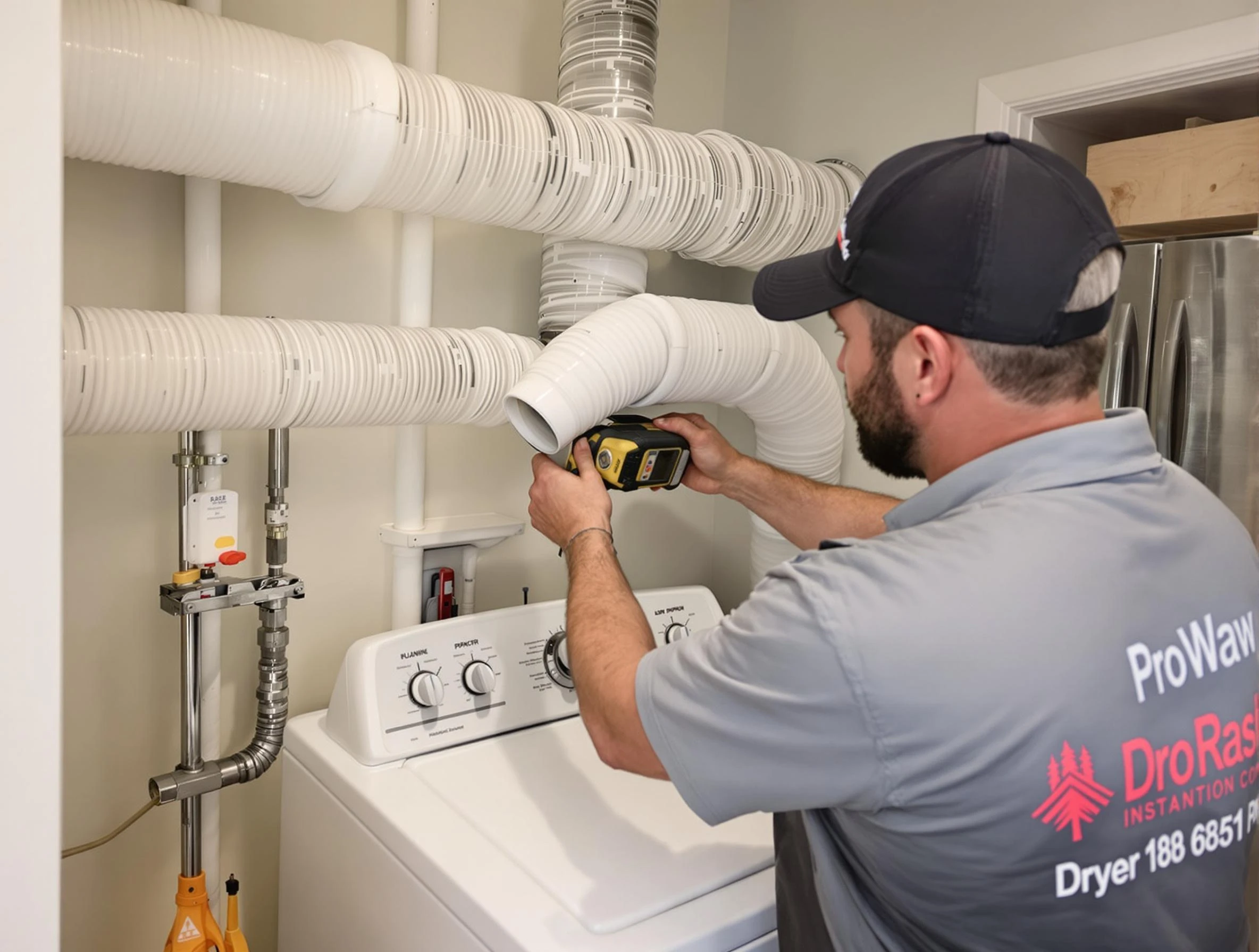 Professional dryer vent hose installation by Superior Dryer Vent Cleaning in Superior